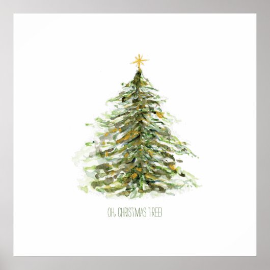 Oh, kerstboom poster (Voorkant)