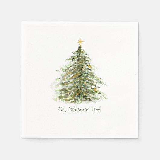 Oh, kerstboom servet (Voorkant)