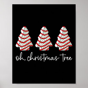 Oh Kerstboom Taarten Debbie Becky Jen Taart Liefde Poster