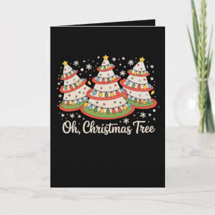 Oh Kerstboom Taarten Liefhebber Kerstlichtjes Fami Feestdagen Kaart
