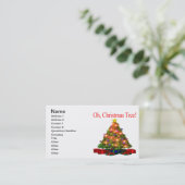 Oh kerstboom visitekaartje (Staand voorkant)