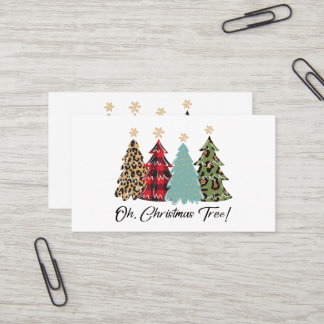 Oh, kerstboom! Vrolijk kerstfeest Visitekaartje