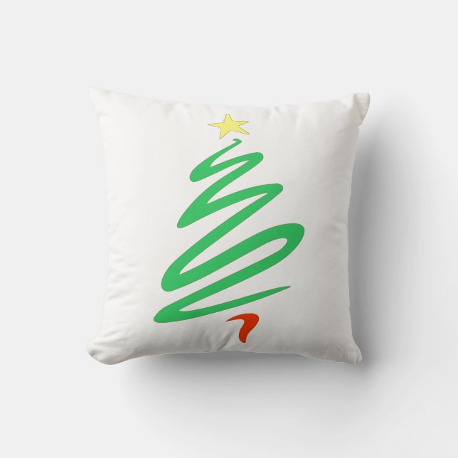 Oh Kerstboom Worp Kussen (Voorkant)