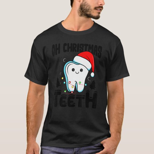 Oh kersttanden tandheelkundige tandheelkundige krm t-shirt (Voorkant)