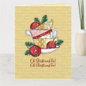 Oh Kerstthee! Kaart (Voorkant)