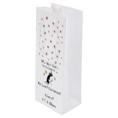 Oh kijk! Champagne! Nieuwjaarskat Wijn Cadeautas (Voorkant Gekanteld)