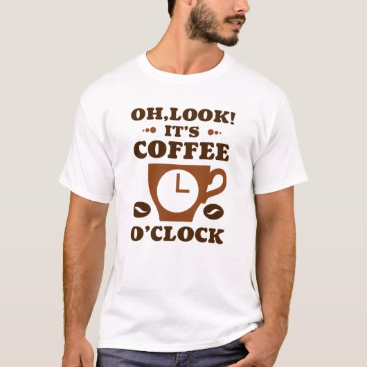 Oh kijk! Coffee O'Clock T-shirt (Voorkant)