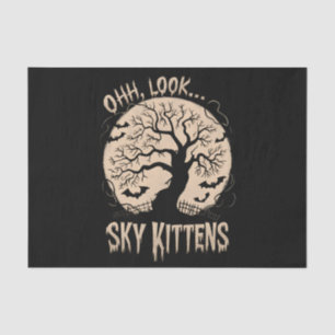 Oh Kijk Hemel Kittens Halloween Grappige Vleermuis Tissuepapier