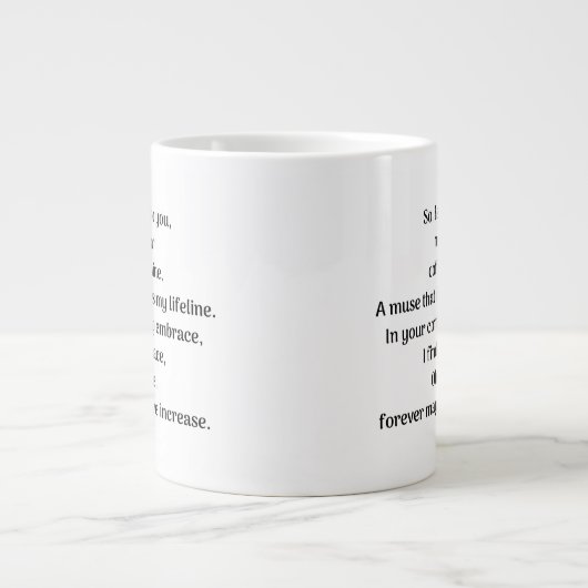 Oh koffie, extra grote beker (Voorkant)