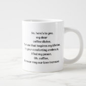 Oh koffie, extra grote beker (Rechts)