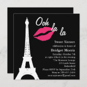 Oh ! La de La ! Invitation d'anniversaire (Devant / Derrière)