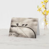 Oh la dunette… a retardé la carte d'anniversaire (Fleur jaune)