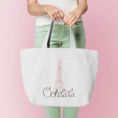Oh la! Eiffeltoren Grote Tote Bag