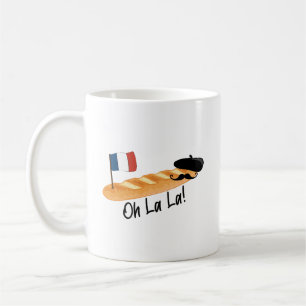 Oh La - French Baguette - Funny Francophile Koffiemok