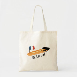 Oh La - French Baguette - Funny Francophile Tote Bag