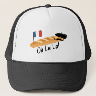 Oh La - French Baguette - Funny Francophile Trucker Pet