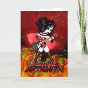 Oh La La Birthday Kaart - Rocking Birthday Vampire