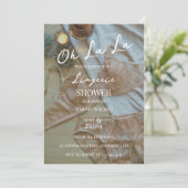 Oh La La Boho Lingerie Invitation à la douche nupt (Debout devant)