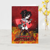 Oh La La Carte Anniversaire - Rocking Anniversaire (Fleur jaune)