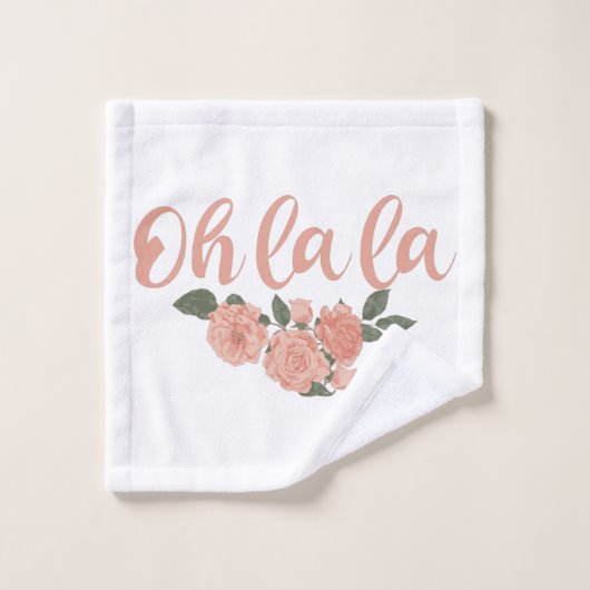 Oh La La - French Sayes Floral (Gant de toilette)