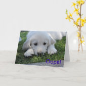 Oh là là !, je suis carte désolée d'excuses (Fleur jaune)