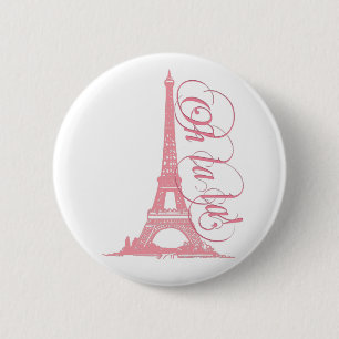 Oh La La La - Eiffel Tower Paris Frankrijk Ronde Button 5,7 Cm