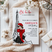 Oh la la Paris Invitation d'anniversaire