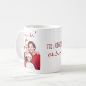 Oh La La Personalized Family Photo Mug (Devant gauche)