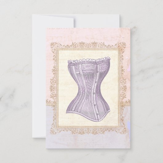 Oh La Lolita Corset Douche Kaart (Voorkant)