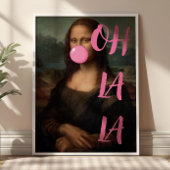 OH LA Mona Lisa Poster d'art modifié