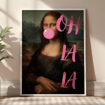 OH LA Mona Lisa Poster d'art modifié