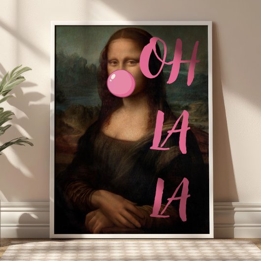 OH LA Mona Lisa Poster d'art modifié