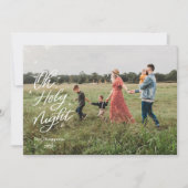 Oh la nuit Sainte Carte religieuse de Noël (Devant)