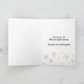 Oh la nuit sainte or et aquarelle carte de Noël (Intérieur)