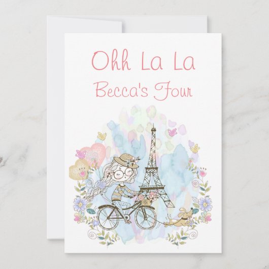 Oh La Parisian Kaart (Voorkant)