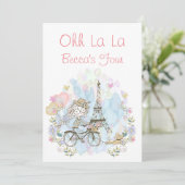 Oh La Parisian Kaart (Staand voorkant)