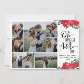 Oh, laat ons zijn huwelijksaankondiging aanprijzen feestdagenkaart (Voorkant)