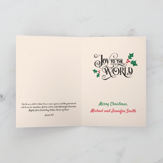 Oh, laat ons zijn vaderlijke kerst aanprijzen feestdagen kaart (Binnen)