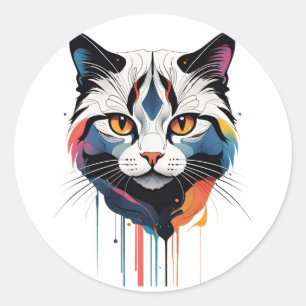 Oh Lawd he Treading Ronde Sticker