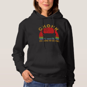 Oh Lawd hij komt uit de  Retro Funny Fat Cat Meme Hoodie