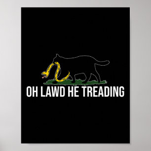 Oh Lawd, hij zou kinderloze Cat Lady Democraat zij Poster