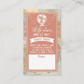 "Oh les endroits où elle ira !" Baby shower Carte (Devant)