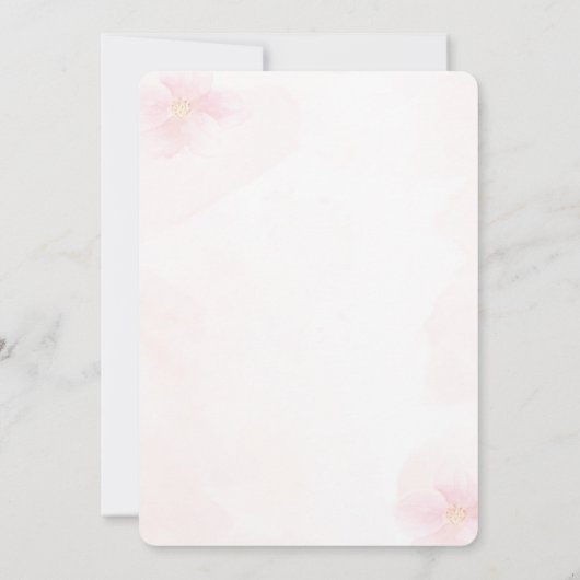 Oh les endroits où elle va aller Invitation (Dos)