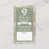 "Oh les endroits où tu iras !" Baby shower Carte d (Devant)