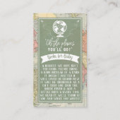 "Oh les endroits où tu iras !" Baby shower Carte d (Devant)