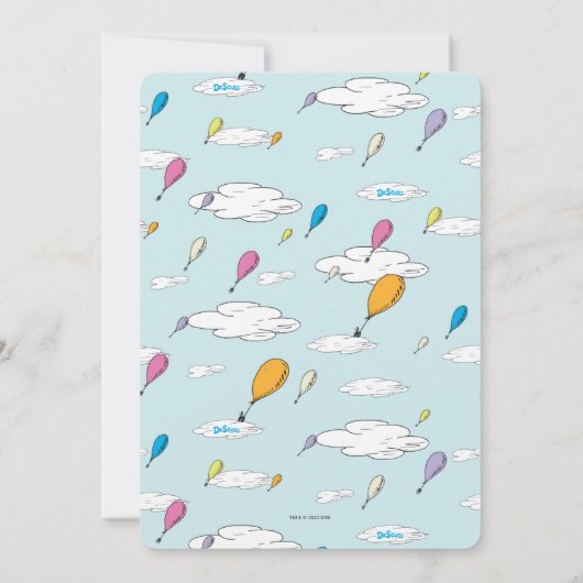 Oh, les Endroits où tu iras Faire-part de naissanc (Dos)