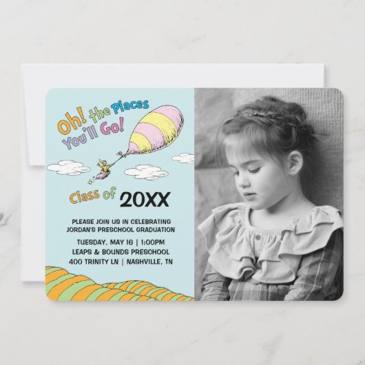 Oh, Les Endroits Où Tu Vas Aller ! Faire-part de d (Devant)