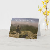 Oh, les endroits où vous irez - Carte de vœux (Fleur jaune)