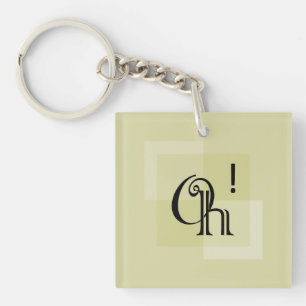 Oh! Leuke verrassing Modern minimalistisch kunstwe Sleutelhanger