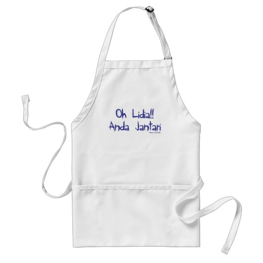 oh lidia Azul Standaard Schort (Voorkant)